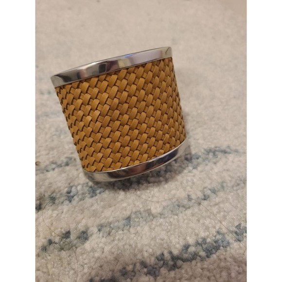 Michael Kors Woven Leather Cuff - Picture 3 of 6